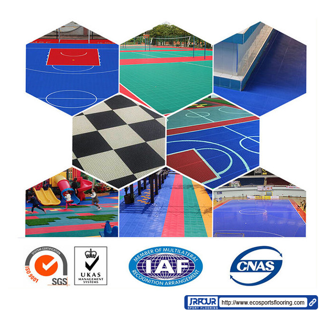 Anti Fatigue PP Interlocking Tiles Waterproof Outdoor Flooring Coloured