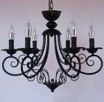 Vintage Loft Retro Chandelier Beige Black Color Vintage lustre American Candle