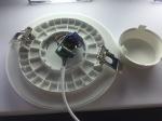 Round Led Flat Panel Downlight 12W Integrated High Luminous Recessed Rimless