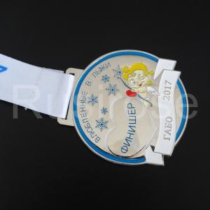 Quality Russian Snow Games Medal of Honor customization, silver soft medal, love angel theme medal wholesale