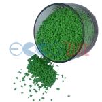 Light Green Color Rubber Granules