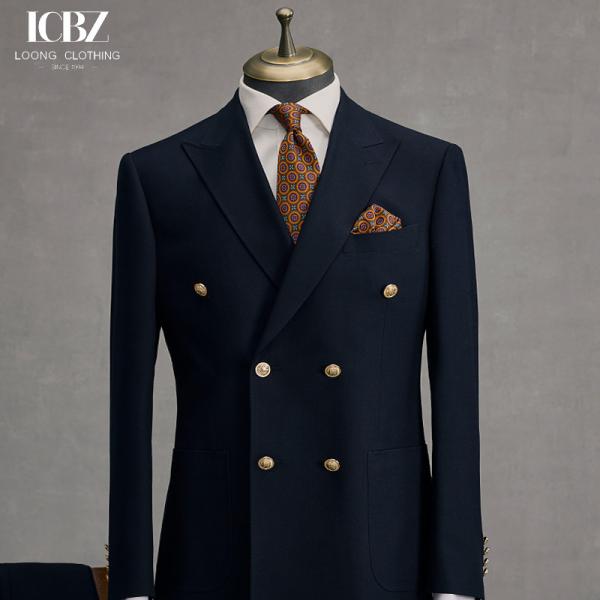 Men's No-Iron Business Casual Slim Formal Dress Suit Woven Striped Custom Fabric