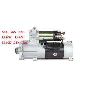 Quality Excavator Starter Motor S6S S6K S6E 24V 10T E320C E320D wholesale