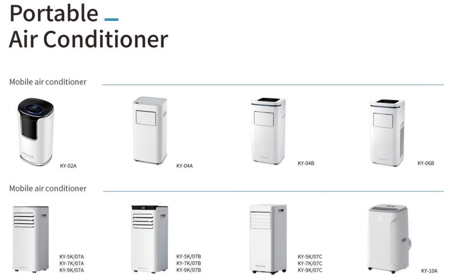 220V 7000 BTU Portable Refrigerative Air Conditioner