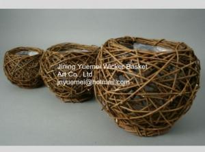 Quality wicker basket manufacturer garden basket set willow plant baskets stock fast shipment wholesale