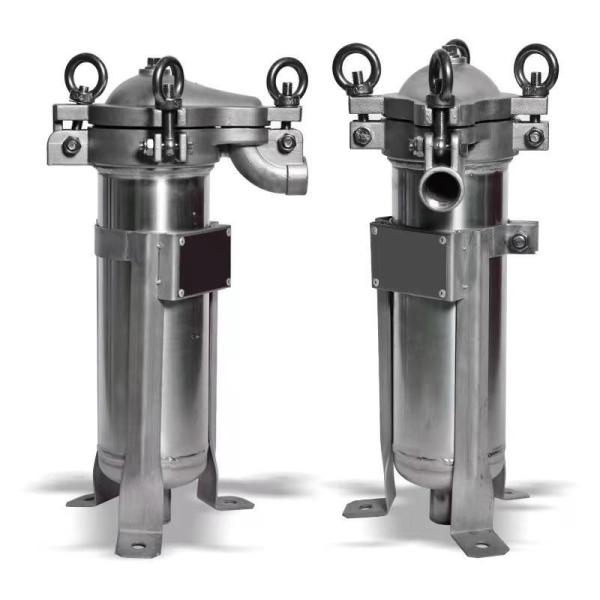 High Flow 304 Stainless Steel Bag Filter Housing for Energy Mining 10-inch 20