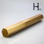 Shinning Anti Wear Copper Hex Bar , 24mm Diameter Brass Solid Rod