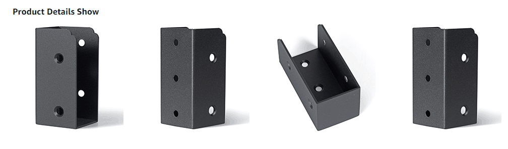 Nonstandard Steel Deck Railing Fence Bracket Post Joint Connector for Wood Construction