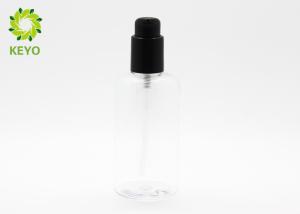 Quality 200ml Cylindrical Shampoo Dispenser Bottles , Transparent PET Empty Shampoo Pump Bottles wholesale