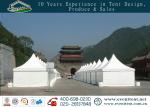 Event prefabricated hotel building special glass pagoda tent for exhibition