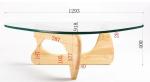 CCC Tempered Clear Glass For Hotel Modern Tea Corner Center Table