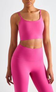Quality Multi colors Drop Shipping U-Neck Long Sleeveless Seamless Yoga Tank Top Vests For Women wholesale
