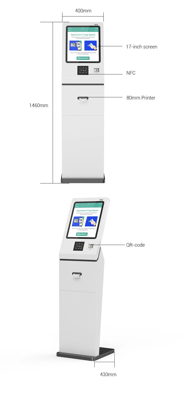 Ticket Print Terminal Machines Kiosk Self Service Terminal