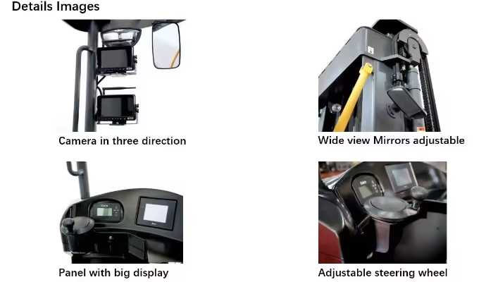 VNA Vehicle 3 Ways Forklift 1.5 Ton Narrow Aisle Electric Stacker