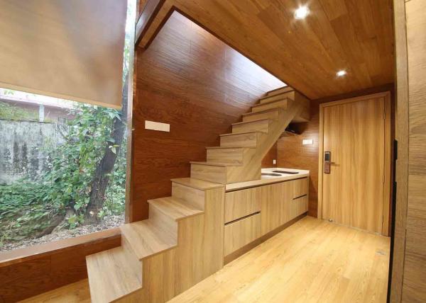 Luxurious Aviation Aluminum Wood House With Lightweight Wateproof Soundproof