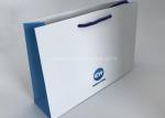 Mini White Branded Paper Bags Company Logo Promotional For Business Emboss