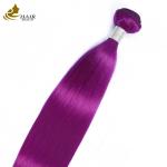 Purple Human Hair Straight Bundle Virgin Human Hair weft extensions
