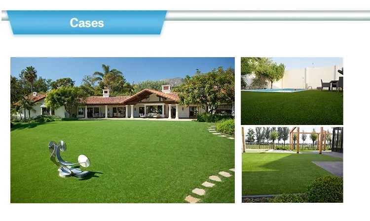 Pet Safe Landscaping Synthetic Artificial Grass Carpet Lawn 30mm For Kids 3 / 8 ''