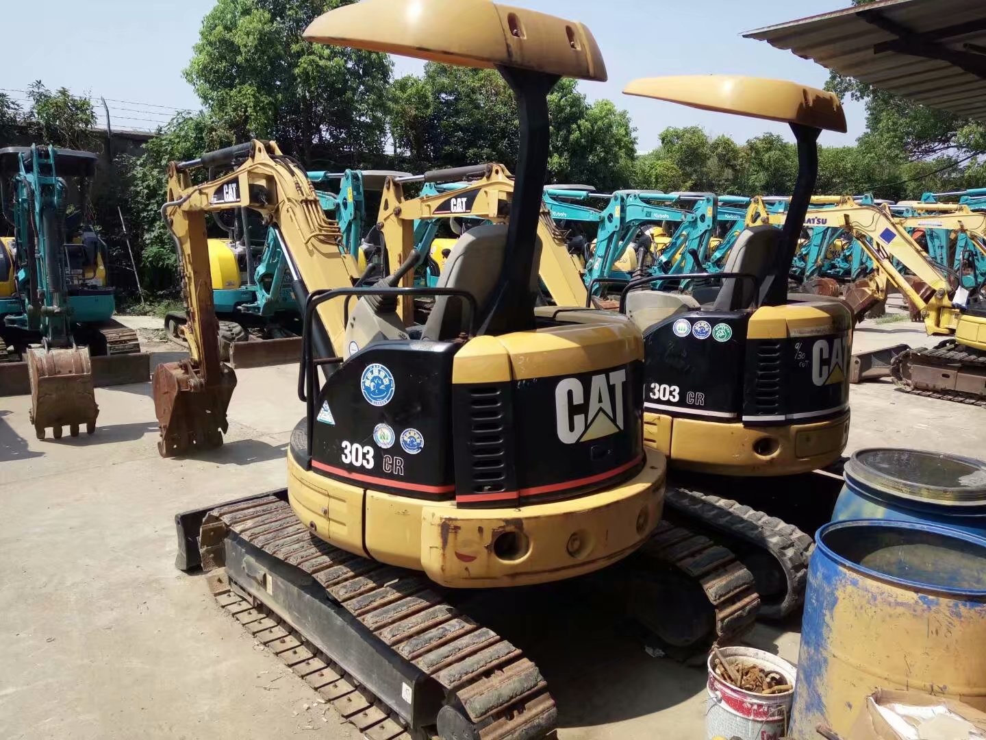 Original Color 303 CR Used CAT Excavator Energy Efficiency Used CAT Mini Excavator