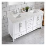 Modern Style Customized Color Shaker Lacquered Bathroom Cabinet with Ceramic