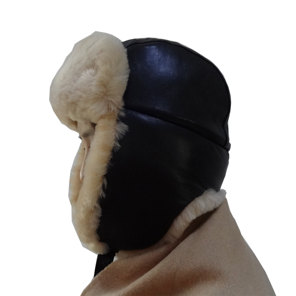 Merino Sheepskin Ladies Hat Soft Fashion Real Shearing Double Face For Unisex