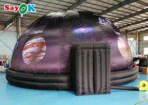 Quality 5m Diameter Inflatable Planetarium Black Projection Dome Tent For Science Dispaly wholesale