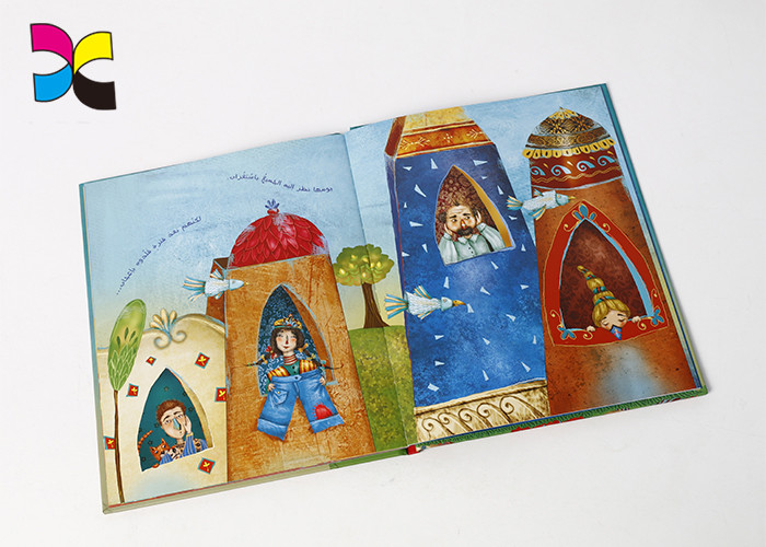Eco - Friendly Hardback Book Printing Art Paper + Grey Board Material ISO FSC