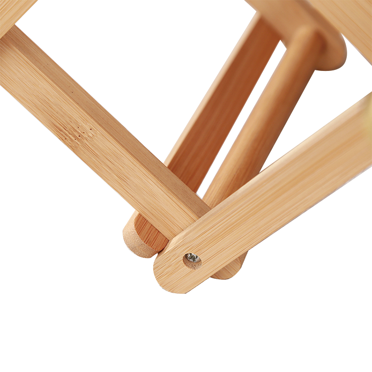 Countertop Bamboo Wine Rack Bottle Holder Foldable Storage Stand