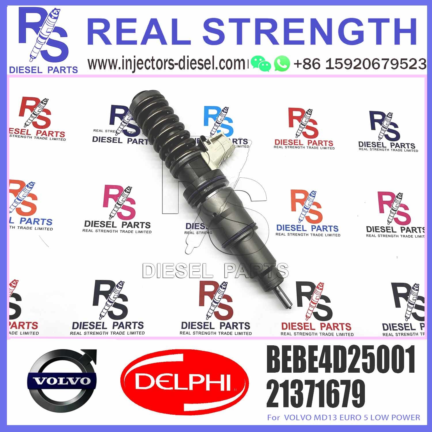 injector common rail injector 3801469 BEBE4D25001 For V-O-L-V MD13 EURO 5 LOW fuel injector BEBE4D25101