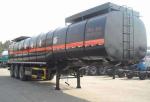 Heating Asphalt Tank Semi Trailer 35 - 60cbm 3 Axle Insulated Tanker Trailers