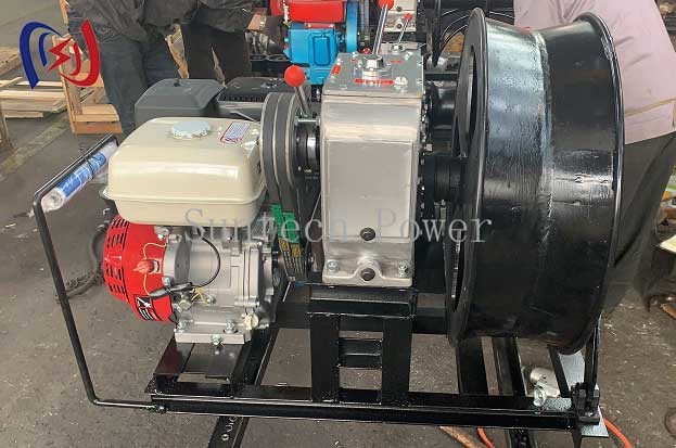 Core Grinding Reel Cable Take Up Machine Transmission Line Stringing Tools