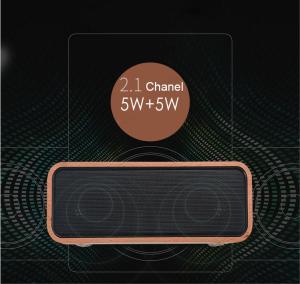 Quality Super Bass Wooden Desktop Speakers / Wooden Phone Speaker 4.2 Bluetooth Version wholesale