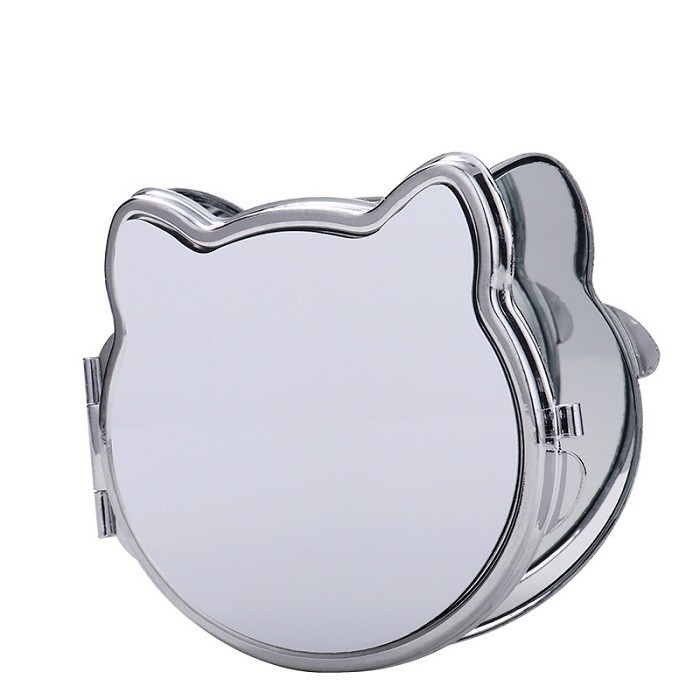 Personalized Cat Shape Sublimation Compact Mirror Makeup Mirror For Sublimation
