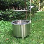 Firewood Portable Smokeless Stove 14 Inch 19.5 Inch Bonfire Pit Backyard