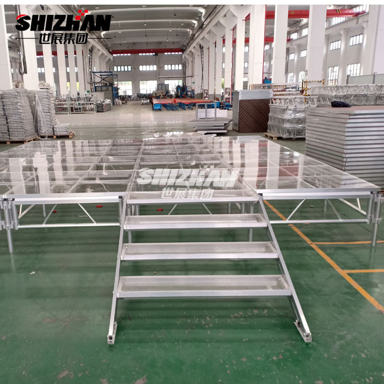 aluminum outdoor event glass stage