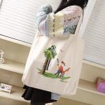 Handled Cotton Canvas Tote Bags