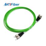 TTIFiber FC-FC Green Jacket OM5 Fiber Optic Patch Cord Multimode DX Duplex