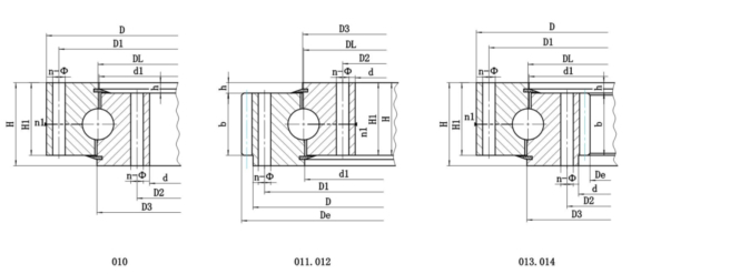 high precision slewing bearing used on robot, ISB slewing ring, swing bearing EB1.14.0259