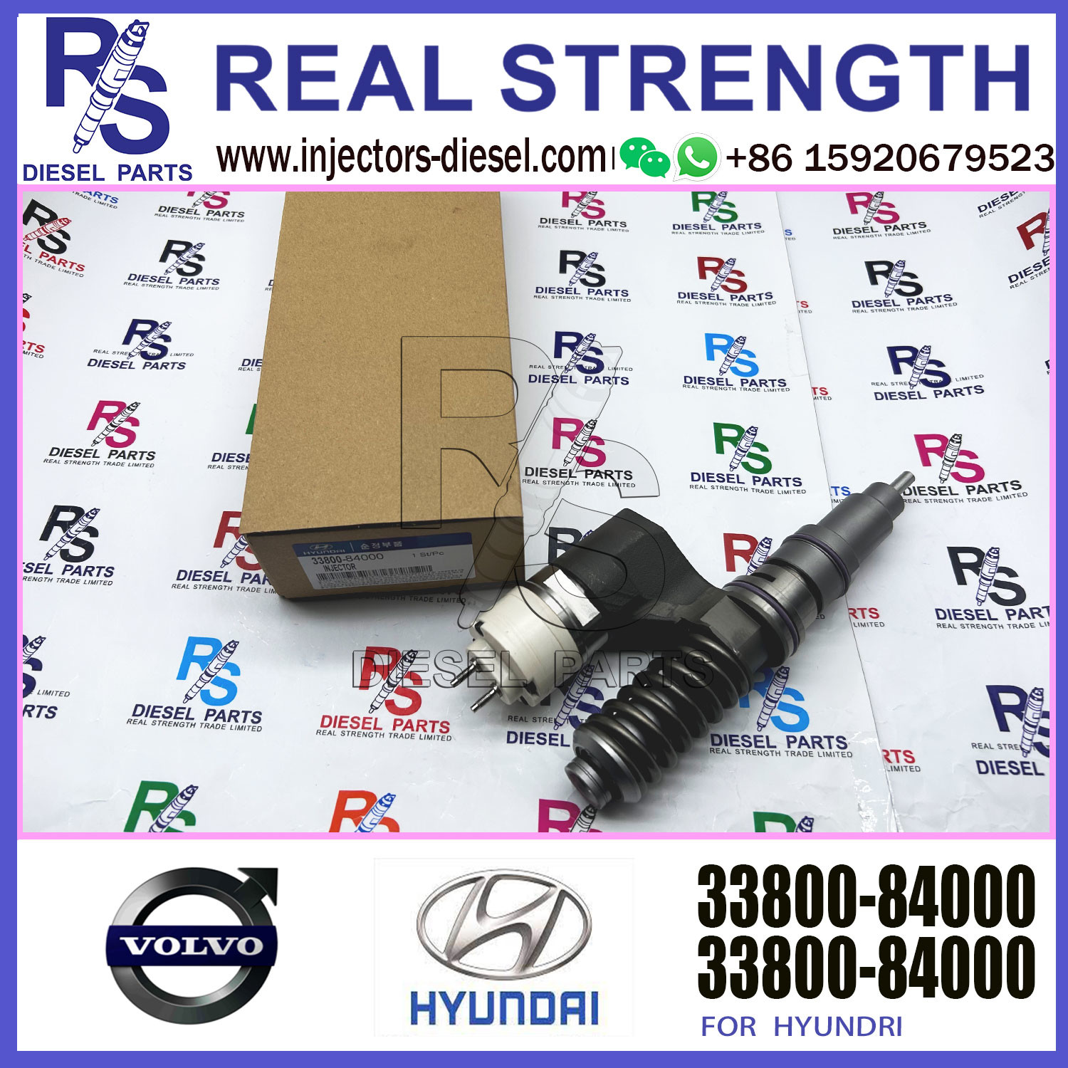 3155040 8113092 1677154 1547287 3964404 ELIC Engine Common Rail Fuel Injector 3964820 8170966 8113411 3169521 33800-8400