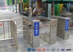 Pedestrian Swing Barrier Waist Height Turnstiles Entrance Security For Shopping