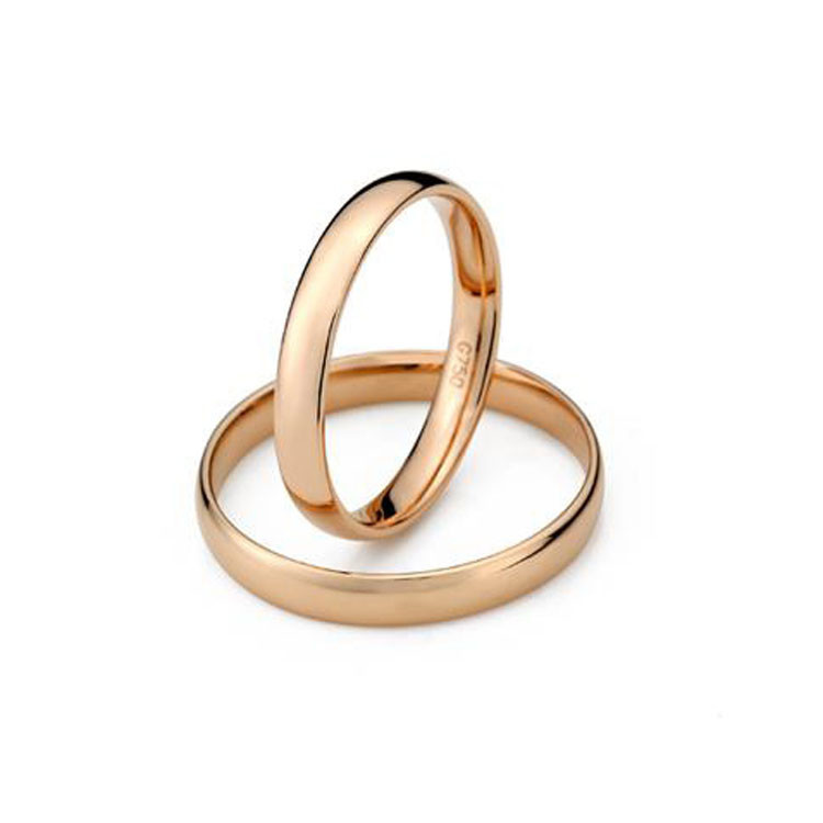 Hot Sale 18K Rose Gold Couple Rings For Women Men Gift (GDR004)