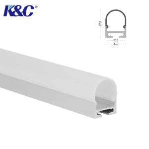Quality Sandblasting Led Aluminum Channel Profile PC PMMA Spray Coating wholesale