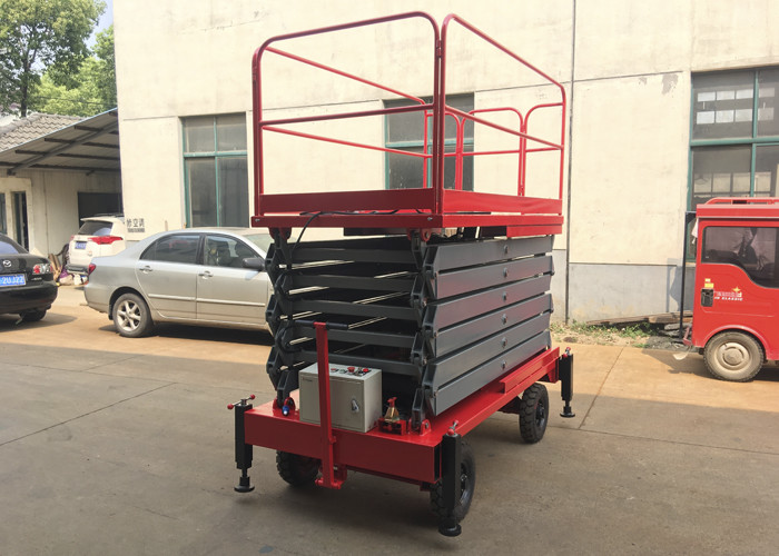 500kg Aerial Work Platform 2.2kw , Height 11 Meters Heavy Duty Lift Table