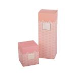 350G Art Paper Perfume Packing Box Pink Color With Hot Foil Stamping