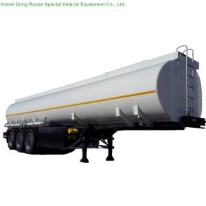 China 50 -55Cbm Stainless Steel Tanker Semi Trailer , 3 Axle Gasoline / Diesel Fuel Tank Trailer on sale