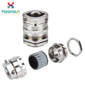 Quality Double Locked Waterproof Cable Gland / Lock Fastener Electrical Cable Joints wholesale