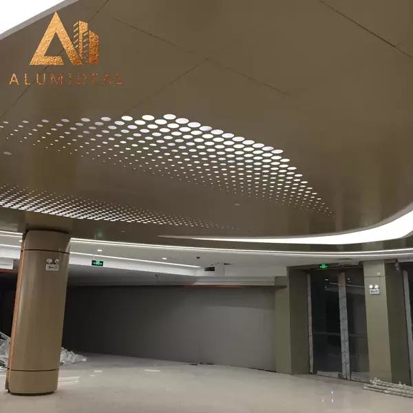 Modern Perforated Linear Metal False Ceiling For Office