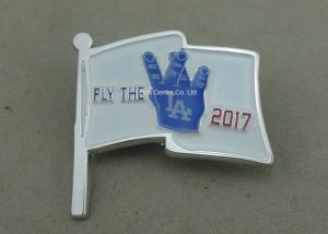 China Personalised Custom Soft Enamel Pin  ,  LA Butterfly Clutch Pin Badges on sale