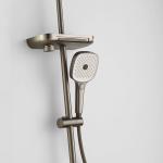 Contemporary Hand Shower Mixer Set Hand Held Wall Mount Shower Head Round