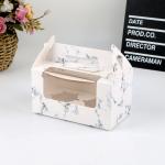 Handheld Biscuit Cake Windowed Food Gift Boxes Cardboard Customized for Wedding